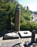 Die Basaltsäule im Bestand der Firma Dassel